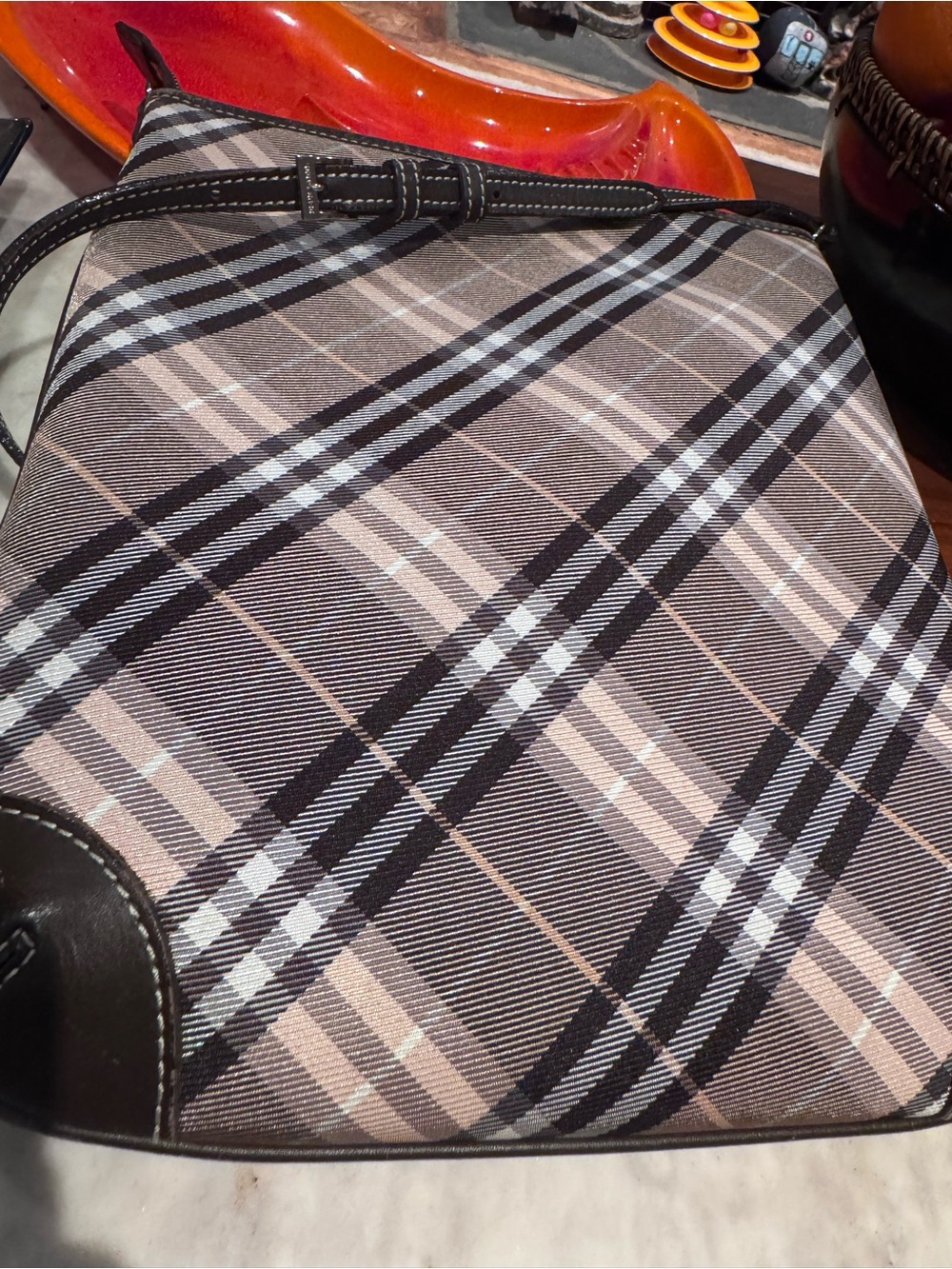 Burberry Classic Plaid Crossbody Bag - - Picture 6 of 10